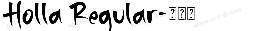 Holla Regular字体转换